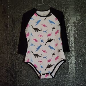 LFB 3/4 sleeve dinosaur onesie
